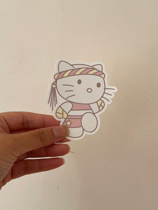 Muay Thai Cat sticker